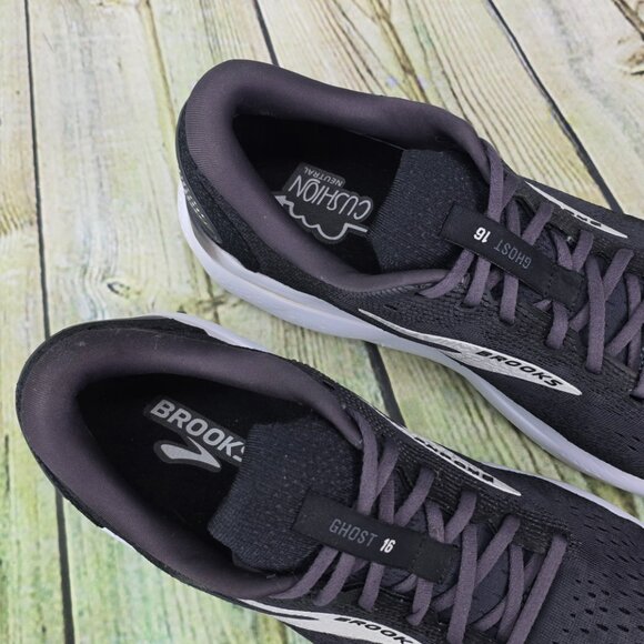 Brooks Ghost 16 Men’s 14 Wide 2E Black Running Shoes Athletic Sneakers Walking - Picture 7 of 9